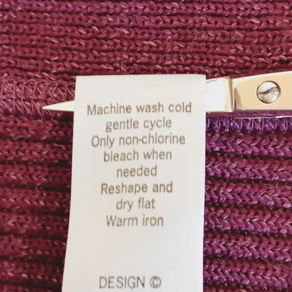 Athleta Women's Berry Purple Giant Slalom Zip Front Wool Blend Sweater Size S - Picture 15 of 16